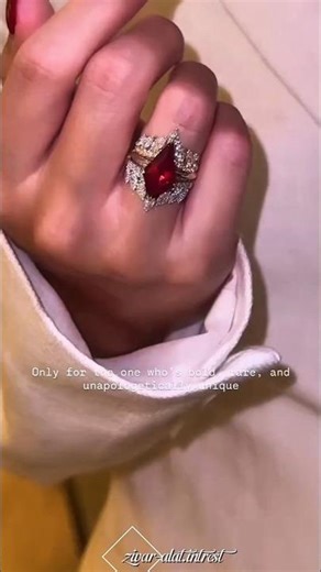 Only for the Bold 💎 Ruby Ring That Stands Out #Shorts #viral #jewellery
