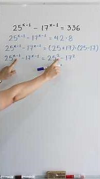 Solving an exponential equation without using logarithms #Mathematics