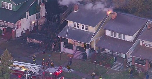 Fire on Sturtevant Street in Detroit