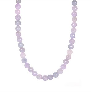 Type A Lavender Jadeite Necklace in Sterling Silver 175cts