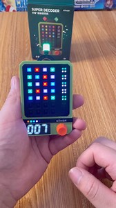 The classic MasterMind has a remastered version! Super Decoder is fun, fast and portable. You can do a ton of solo puzzles in hard or advanced mode, or play with a friend. One of you creates a code and the other must figure it out! This is a really cool digital device to have or even to gift. They gave me a code (which they didn’t have to but did anyways!) for anyone that wants a discount(tiktok15) This game was created by @giikerglobal #gamenight #boardgames #tabletopgames #mastermind This vide