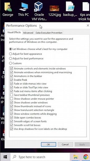 How to Adjust Windows Appearance For Best Performance