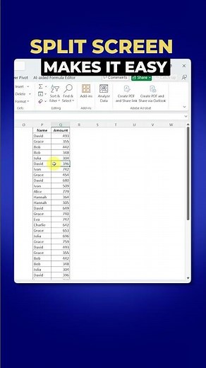 How to use split screen and stop scrolling in excel | quick tip for smart working