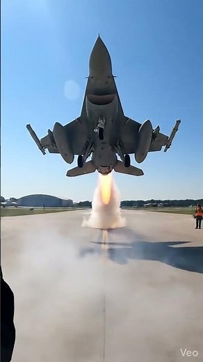 F-16 Fighting Falcon Afterburner Takeoff | NATO Airbase Jet Launch
