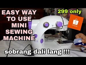 Paano gamitin ang mini Sewing Machine (Step by step)tagalog!