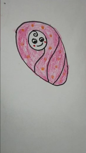 Easy new born baby drawing. #babydrawing #easydrawing #simpledrawing #artideas #craft #drawingideas