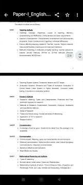 ugc net common paper syllabus