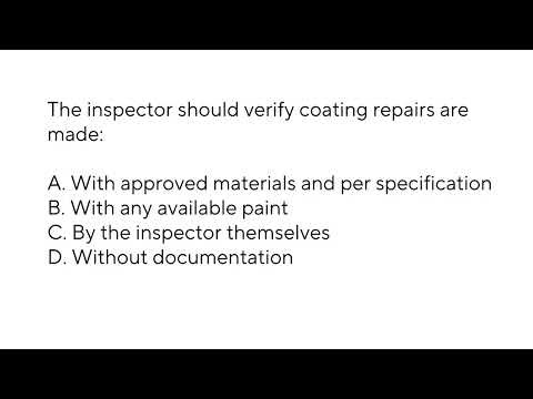 API 1169 Practice Exam Part 4 - Coating and Cathodic Protection