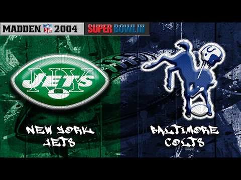 Madden NFL 2004 Mod - 1968 New York Jets vs. 1968 Baltimore Colts | Super Bowl III