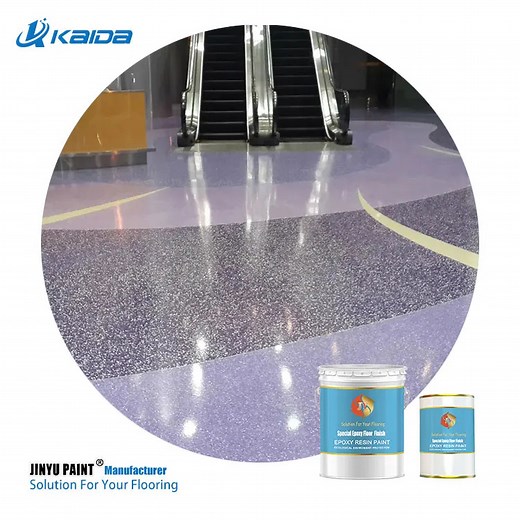 [Hot Item] E8308 Self Leveling Color Sand Epoxy Floor Top Coating Epoxy Colored Sand Self Leveling Floor Paint