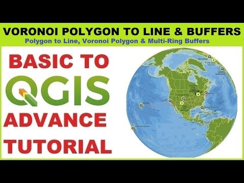 Polygon to Line, Voronoi Polygon & Multi-Ring Buffers in QGIS | Advanced GIS Tools