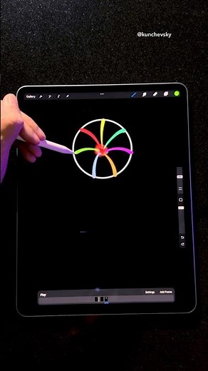 Fireworks Animation in Procreate 🔥🤯 #procreate #animation