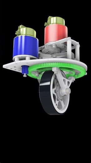 Driving and steering of the car#mechanism #3dprinting#solidworks #machine#simulation