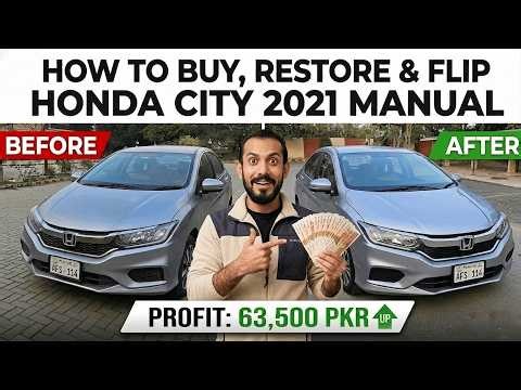 How I Flipped a 2021 Honda City Manual | Small Cosmetic Fixes for Profit (Interior to Exterior)
