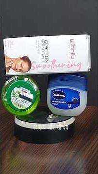 I Apply Vaseline and Aloe Vera Gel with Glycerin at night for get soft, smooth & glowing skin #diy