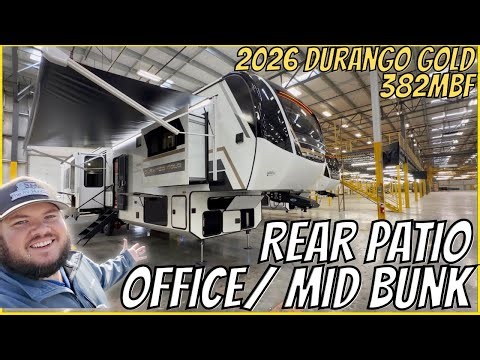 Rear Patio AND Mid Bunk / Office!? 2026 Durango Gold 382MBF