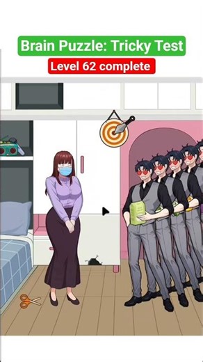 Brain Puzzle: Tricky Test Level 62 complete #brainpuzzle
