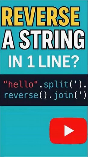 Reverse a String in ONE Line — JavaScript Trick! #bitcoders #js #strings