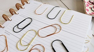 Extra Wide Jumbo Planner Paper Clips | Large PAPERCLIP - Black - Rose Gold - Gold | Planner Accessories | Bookmarks Cute | 2 Clips - Etsy