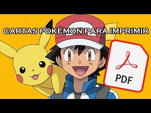 Cartas de Pokémon para imprimir PDF