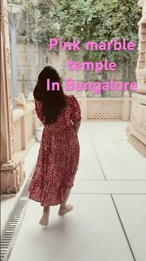 Pink marble temple ! Ride near Electronic City #banagalore