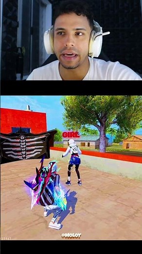 His pet turned into a girl 😱 #freefire #garenafreefire #freefireshorts