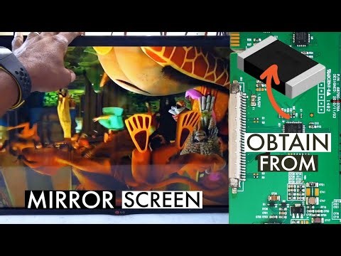 LG TV Mirror Screen Problem: Service Menu Settings and Sourcing Resistor