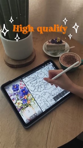 Autumn Cottage Landscape Paint by Number Kit: Procreate Template (digital Download), Fall Home Decor - Etsy