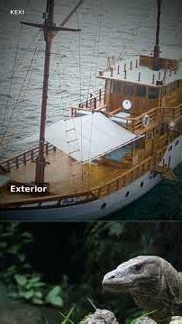 Pinta Liveaboard Exterior — Komodo Phinisi #Shorts