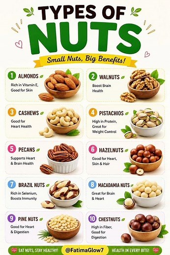 10 Types of Nuts You Should Eat Daily 🥜 | Best Healthy Nuts & Their Benefits