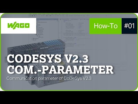 Communication Parameter of Codesys V2.3