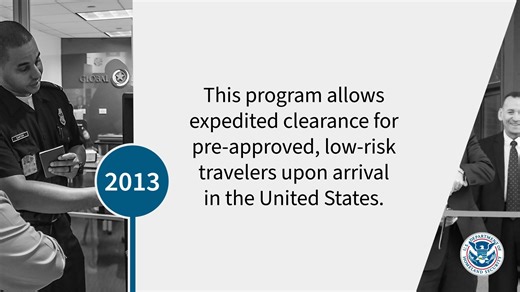 3.9K views · 55 reactions | DHS #LegacyofService 2013: Establishing Global Entry as a permanent program was key to streamlining travel without compromising security. As of Sept. 2023, 12M+ passengers were enrolled in the trusted traveler’s program, bringing efficiency together with secure travel. | Department of Homeland Security | Facebook