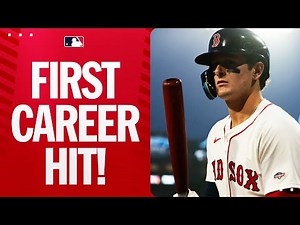 Roman Anthony's 1st career hit is an RBI double! (The family reaction is AMAZING!)