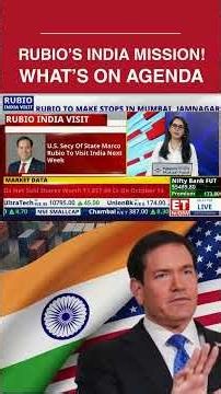 Marco Rubio’s India Visit: Trade Deal, Oil And H-1B Visas In Focus | What's On Agenda | ET Now