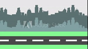 recycling plastic bags and garbage bins in the city animation