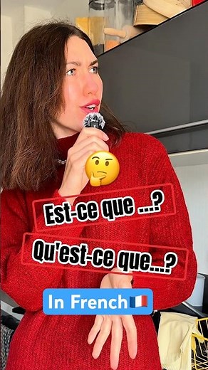 Est-ce que/Qu’est-ce que — what do they even MEAN?! 🤯 #frenchquestions #speakfrench