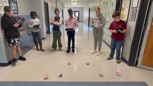 Sixth grade science students utilized Sphero Indis to help them place the ecological levels of organization in proper order. | YC Middle School | Facebook