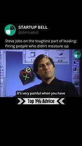 Steve Jobs candidly shares that one of the hardest parts of managing a company is letting go of underperforming team members. While it’s a painful and unpleasant task, he sees it as necessary to maintain high standards. Jobs admits to being firm and sometimes uncompromising in such situations, often facing criticism or resentment from those he fired. He reflects that this has contributed to a polarized perception of him, as evidenced by accounts from some former employees. Despite this, he accep