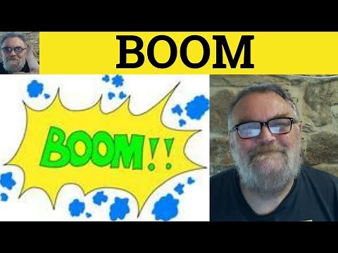 🔵 Boom Meaning - Boom Examples - Boom Defined - CAE Nouns - Boom