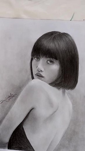 Drawing Lisa from Blackpink - Sketching Tutorial