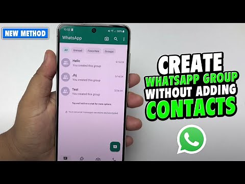 How to create WhatsApp group without adding contacts