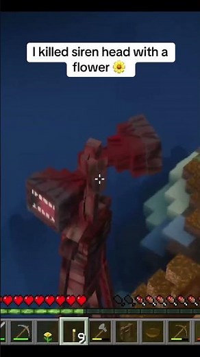 Siren Head Daisy Bomb 🌼 #minecraft #minecrafthorror #minecraftfunny #sirenhead