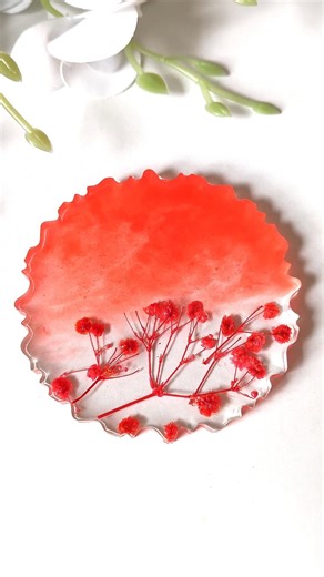 DIY Coaster | Cute resin coaster #shorts #viralshorts #homedecor #diycoaster #diy