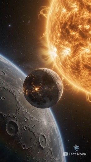🌌 One Day on Mercury Lasts 176 Earth Days! 🤯 | Space Fact #FactNova #Shorts