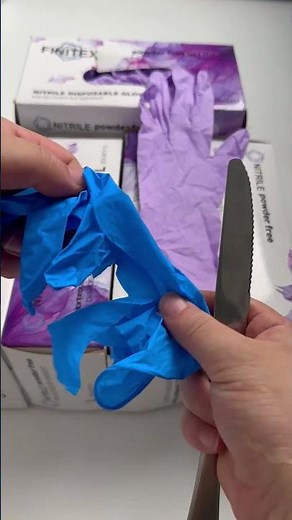 5X More Durable? FINITEX Purple Nitrile vs Regular Gloves #nitrilegloves #finitex