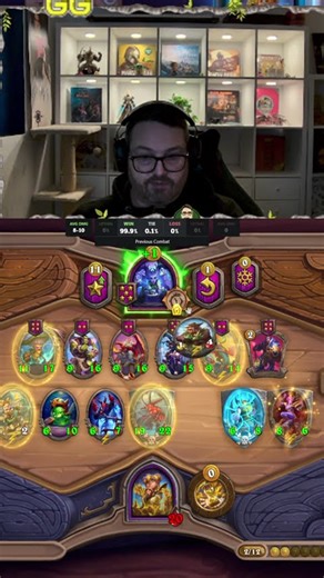 Timewarped Shadow Dancer gives Staff "End of Turn" | Hearthstone Battlegrounds