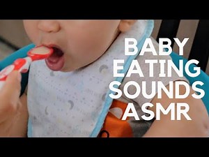 "Asmr" BABY EATING SOUNDS (First Solid Food- Gerber Rice Cereal) BABY CAKES
