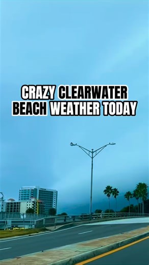 💨Crazy WEATHER at Clearwater a beach right now!😳 Caught by @rollerbladingrealtor #clearwater #clearwaterfl #clearwaterbeach #beach #tampabay #florida | Clearwater Beach is Awesome