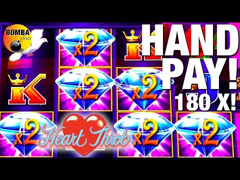 JACKPOT HANDPAY! 180 X! Heart Throb ~ Lightning Link ARIA Casino Las Vegas Slot Machine Win!