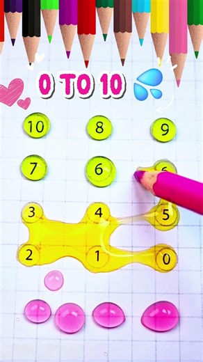 Hãy nối số thứ tự từ 0 đến 10 #maths #games #writing #art #line #drawing